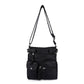 Multi-Pocket Crossbody Bag Soft Leather Shoulder Purse Bag