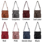 Multi-Pocket Crossbody Bag Soft Leather Shoulder Purse Bag