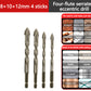 🔥LAST DAY PROMOTION - 50%OFF🔥High-Strength 4-Flute Serrated Eccentric Drill Bit Kit