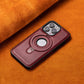 Full Leather Shockproof Magnetic Case for iPhone