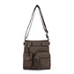 Multi-Pocket Crossbody Bag Soft Leather Shoulder Purse Bag