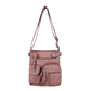 Multi-Pocket Crossbody Bag Soft Leather Shoulder Purse Bag