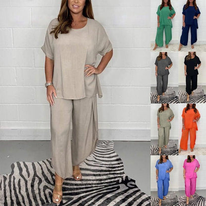 💕New Year Hot Sale 49% OFF💖Floaty 2 Piece Sleeved Trouser Set