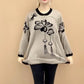 🎁Women's Loose Soft Round Neck Flower Knit Sweater