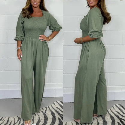 Women's Summer Elastic Waist Jumpsuit🥰Mother’s Day Promotion-49% off spiyle