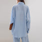 Button-Down Shirt & Wide-Leg Pants 2-Piece Set