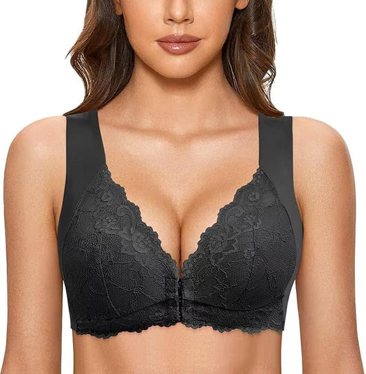 🏆Buy More, Get Cheaper🔥Lace Front Hook Push-Up Shaping Bra🎁